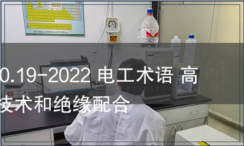 GB/T 2900.19-2022 電工術語 高電壓試驗技術和絕緣配合 GB/T 2900.19-2022 電工術語 高電壓試驗技術和絕緣配合