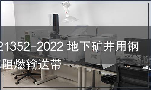 GB/T 21352-2022 地下礦井用鋼絲繩芯阻燃輸送帶 GB/T 21352-2022 地下礦井用鋼絲繩芯阻燃輸送帶
