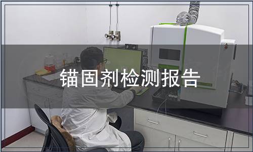 錨固劑檢測報告 錨固劑檢測報告