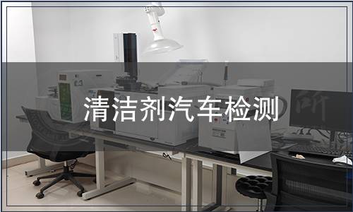 清潔劑汽車檢測