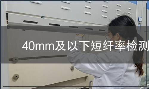 40mm及以下短纖率檢測(cè) 40mm及以下短纖率檢測(cè)