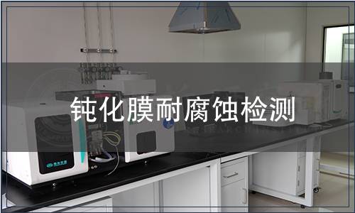 鈍化膜耐腐蝕檢測 鈍化膜耐腐蝕檢測