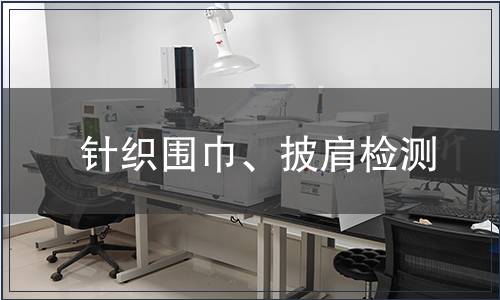 針織圍巾、披肩檢測(cè)