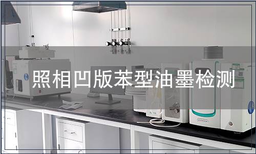 照相凹版苯型油墨檢測