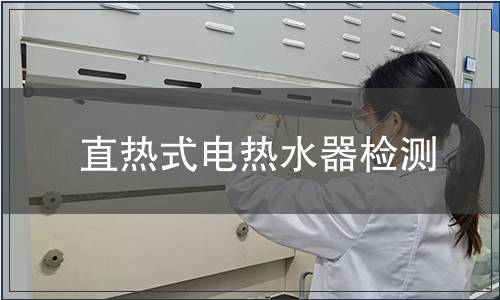 直熱式電熱水器檢測
