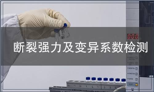 斷裂強力及變異系數檢測