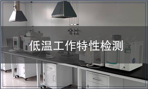 低溫工作特性檢測