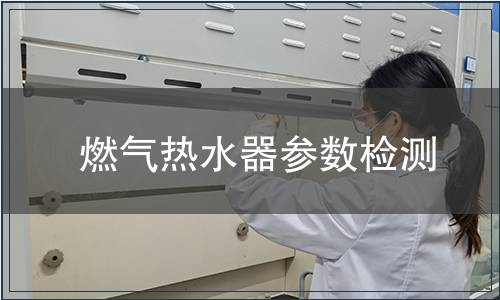 燃氣熱水器參數檢測