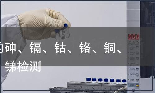 可溶出的砷、鎘、鈷、鉻、銅、鎳、鉛、銻檢測