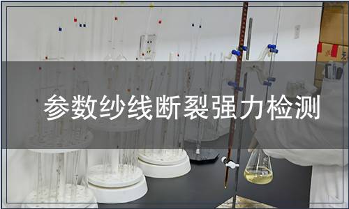 參數(shù)紗線斷裂強力檢測 參數(shù)紗線斷裂強力檢測