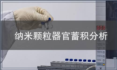 納米顆粒器官蓄積分析