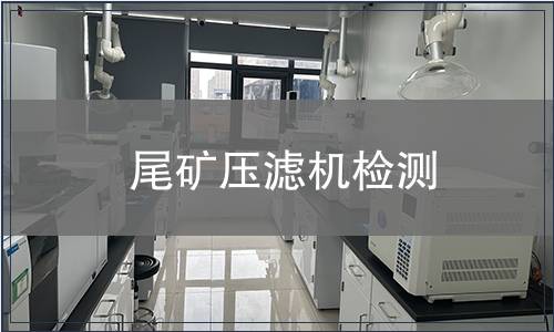 尾礦壓濾機檢測