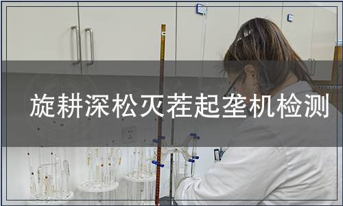 旋耕深松滅茬起壟機檢測