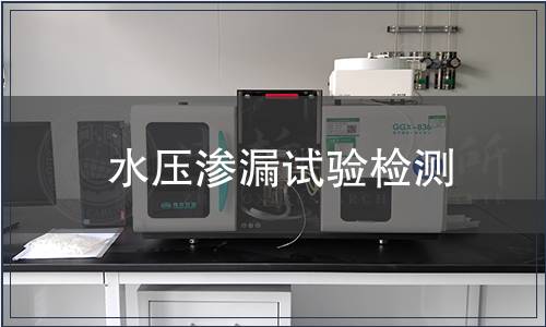 水壓滲漏試驗檢測