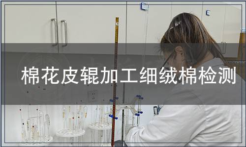 棉花皮輥加工細絨棉檢測